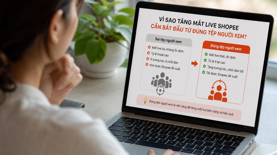 Biểu đồ người xem hỗ trợ tăng mắt live Shopee đúng tệp Người bán livestream sản phẩm trên Shopee với biểu đồ tăng mắt live Shopee