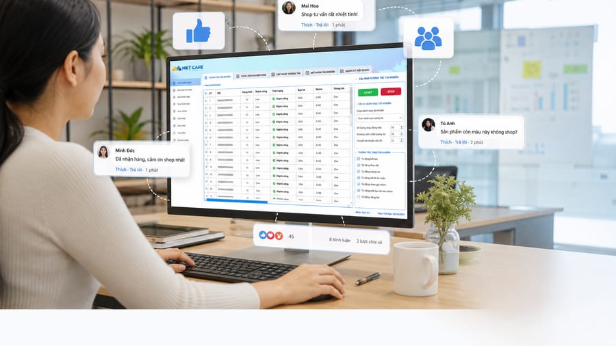 Người dùng kiểm tra thông báo khi chăm sóc tài khoản Facebook trên điện thoại